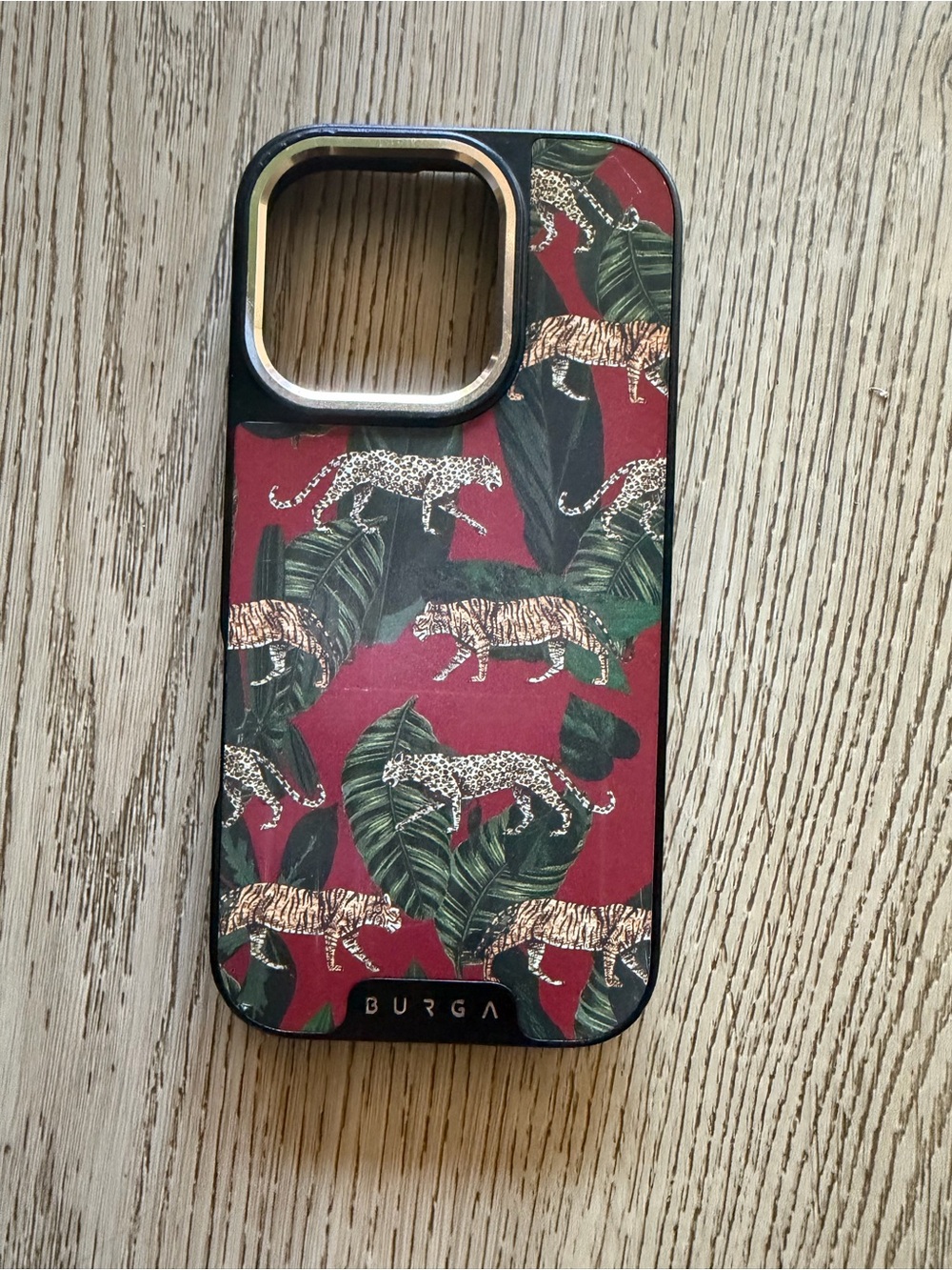 BURGA Morning Commute - Designer iPhone 16 Pro Case Elite Dark (MagSafe) / Gold